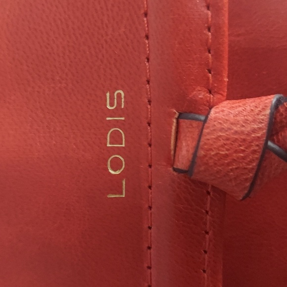 LODIS Elia Flap Leather Compact Medium Wallet Red Samba - Picture 2 of 13